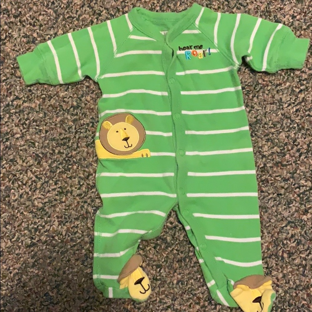 Feetie zip up onesie